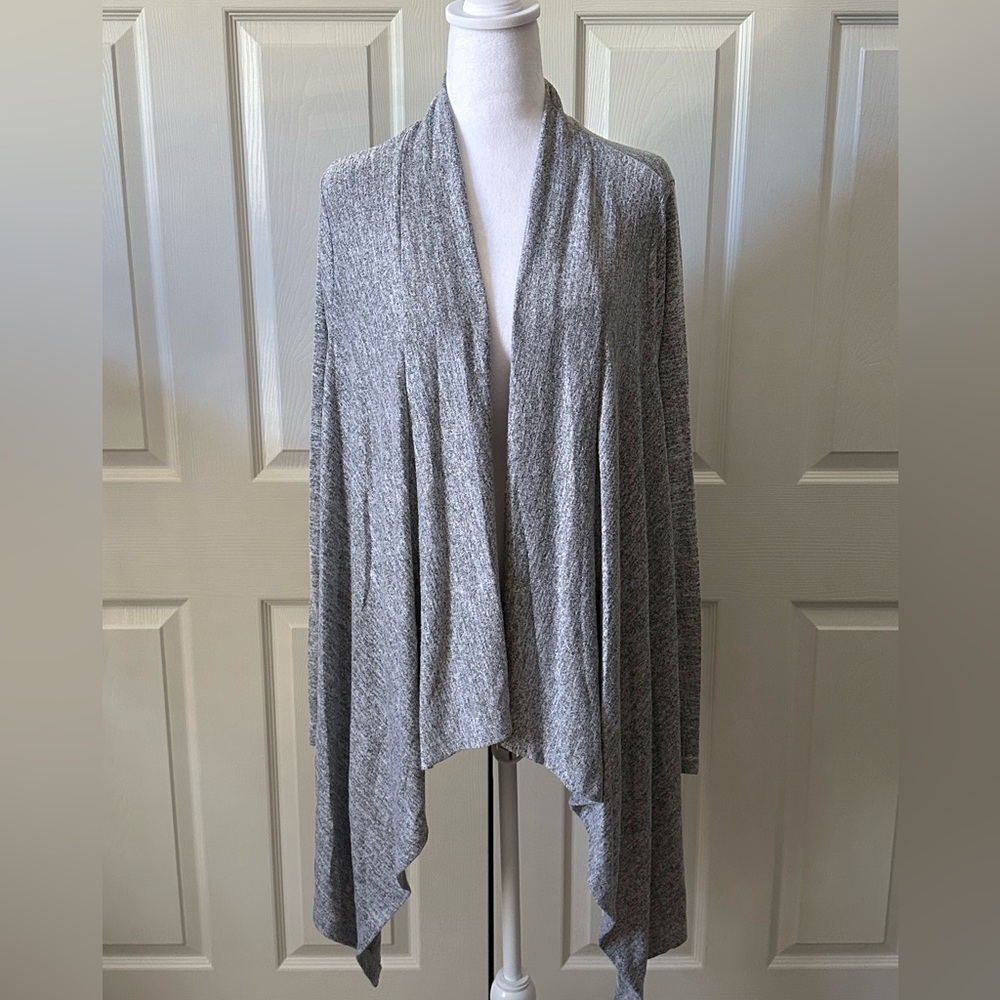 Banana Republic Waterfall Open Front Cardigan, grey, Medium